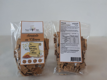 Rontaieli cu Stil - Saratele Integrale cu Chimen 150G - Pomul Vietii