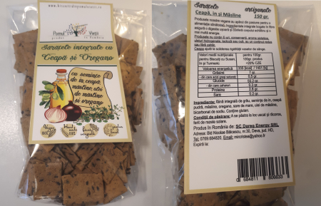 Rontaieli cu Stil - Saratele Integrale cu Ceapa si Oregano 150G - Pomul Vietii