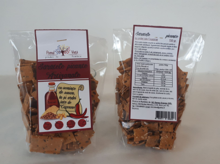 Rontaieli cu Stil - Saratele Integrale Picante 150G - Pomul Vietii