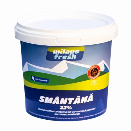 Lactate din Maramures - Smantana Vaca / Bivolita 22% - Copalnic Manastur