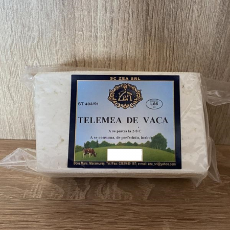 Lactate din Maramures - Telemea de Vaca Semisarata 0.25KG - Boiu Mare