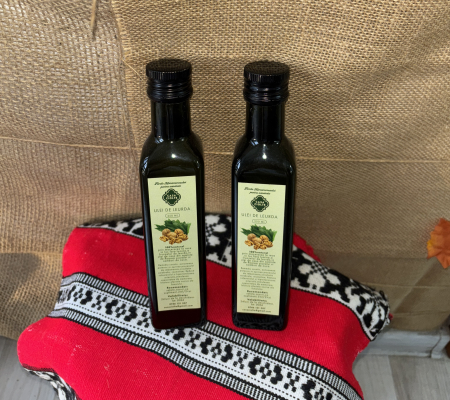 Sirop si ulei presat la rece - Ulei de Leurda 250ML - Casa Ciolte