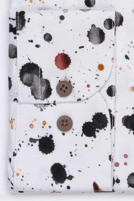 Camasa Rinnaldi Albă Smart Casual Print [2]