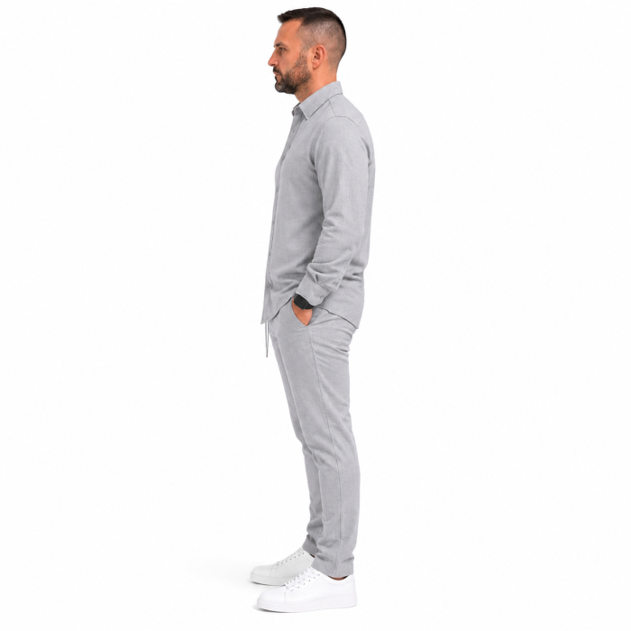 Compleu Smart Casual Gri pentru Bărbați [4]