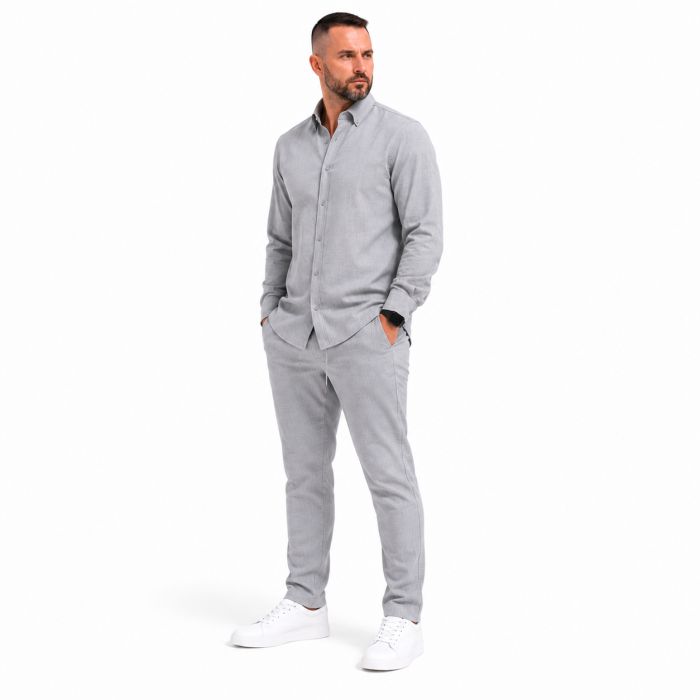 Compleu Smart Casual Gri pentru Bărbați [3]