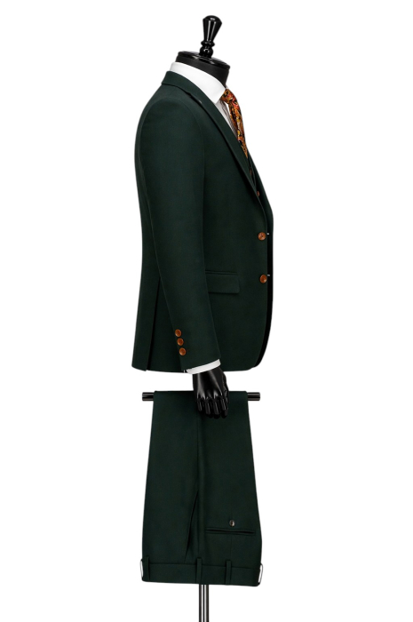Costum elegant Verde slim fit pentru bărbați - Copie [4]
