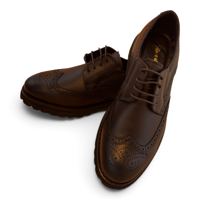 Pantofi Bărbați Brogue Classic din Piele Maro [2]