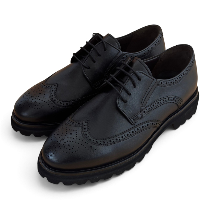 Pantofi Bărbați Brogue Classic din Piele Neagră [3]