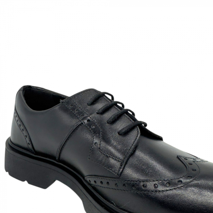 Pantofi SelyMen's Brogue-Negru [4]