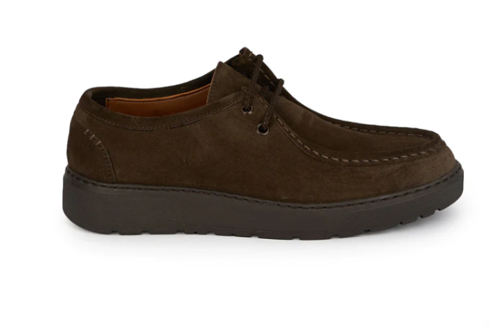 Pantofi smart casual maro din piele întoarsă pentru bărbați [4]