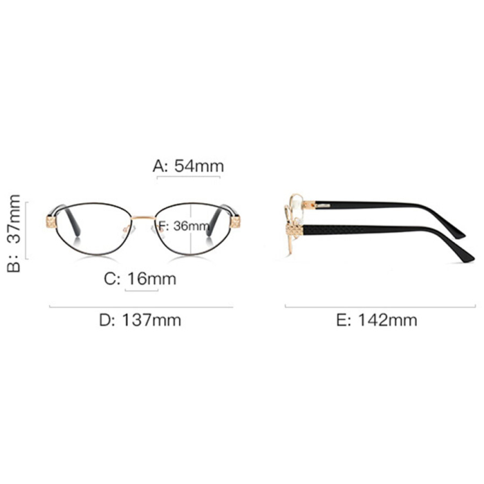 Rame de Ochelari Dama Anemona black/gold protectie PC [5]