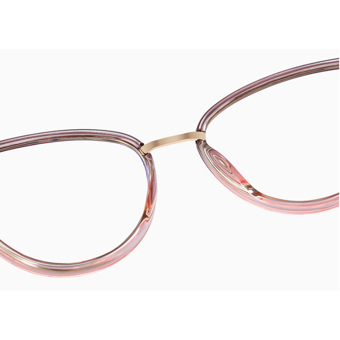 Rame de Ochelari Dama Nadia red transparent/gold protectie PC [3]