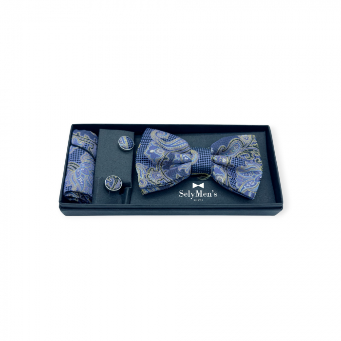 Set papion Navy Paisley Gentleman’s Choice [1]