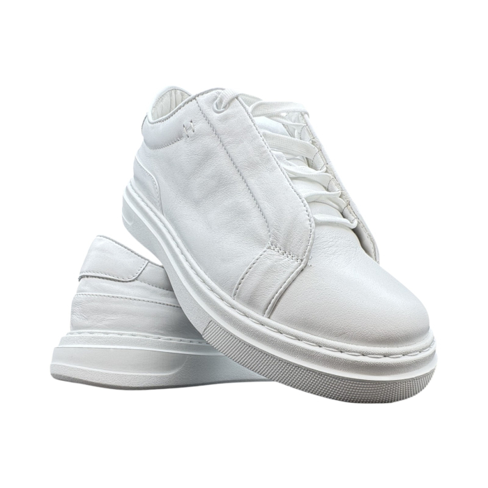 Sneakers Alb barbati din piele naturala [4]