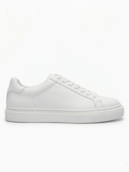 Sneakers Bărbați All-White - Piele 100% Naturală Premium [5]
