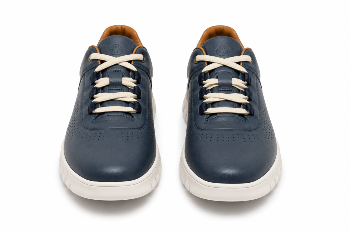 Sneakers Bărbați Bleumarin din Piele Naturală – Model Smart Casual Premium [4]