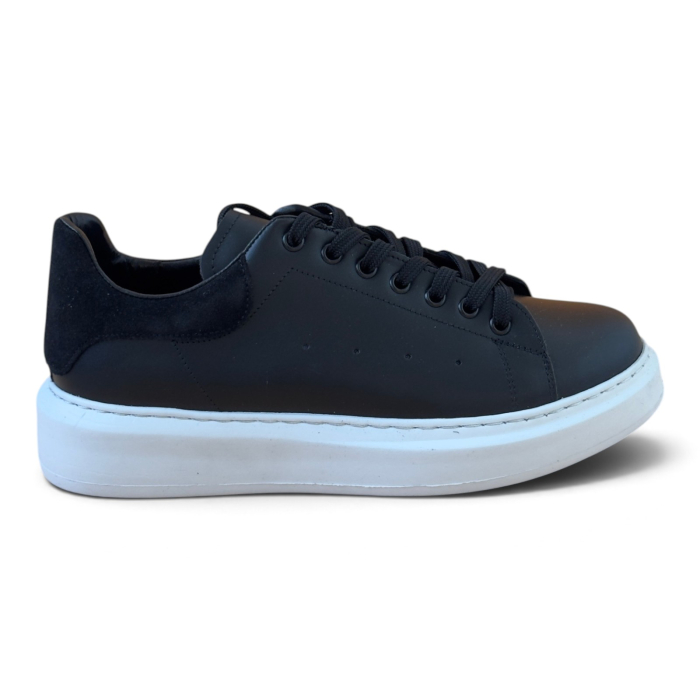 Sneakers Bărbați Urban Classic Negru din Piele Naturală – Fabricați în România [3]