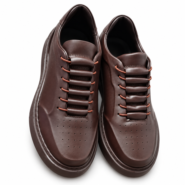 Sneakers Bărbați Urban Loop Brown din Piele Naturală Maro [4]