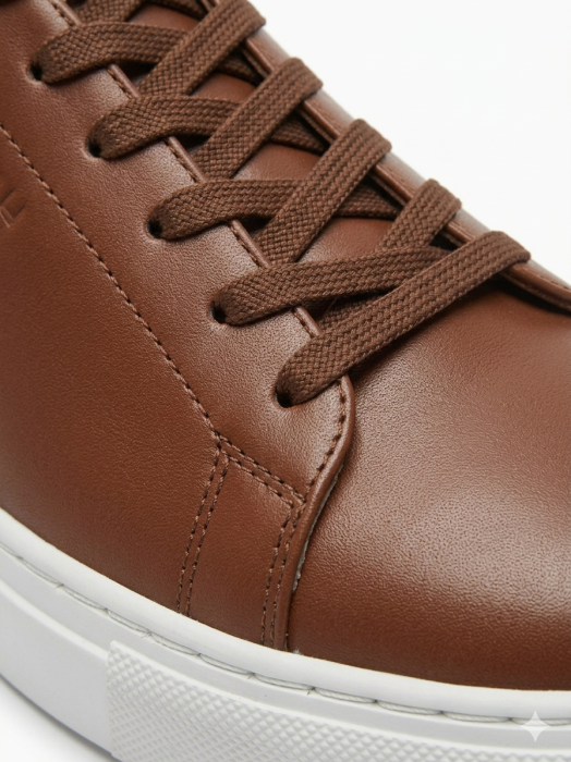 Sneakers Business Casual Bărbați din Piele Netedă - Maro Cognac [5]