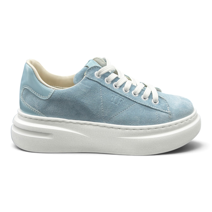 Sneakers Damă din Piele Întoarsă Sky Bleu [9]