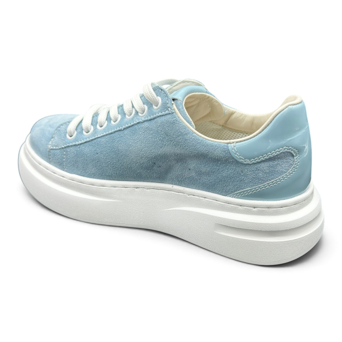 Sneakers Damă din Piele Întoarsă Sky Bleu [6]