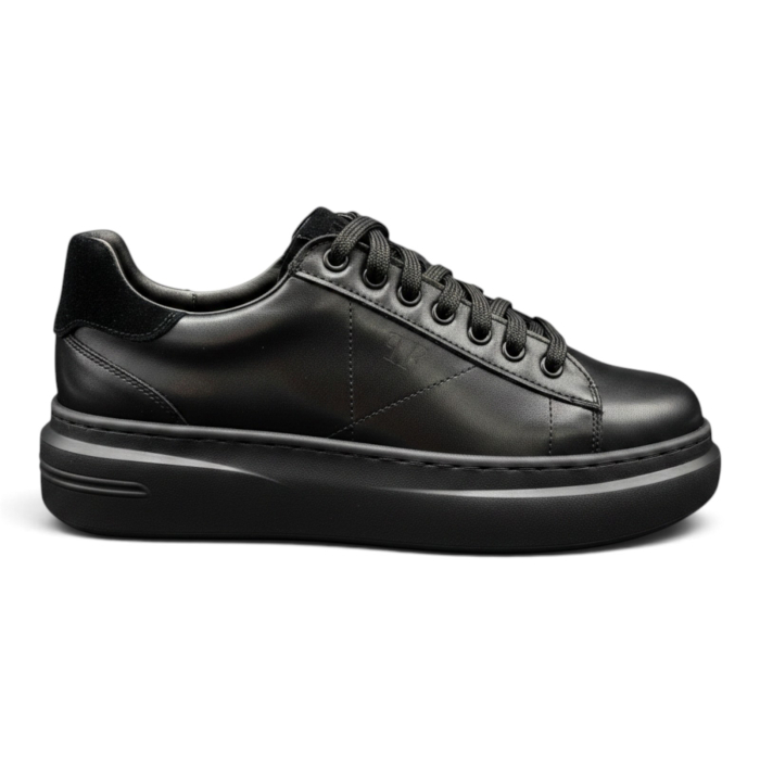 Sneakers damă din piele Urban Line – Negru [6]