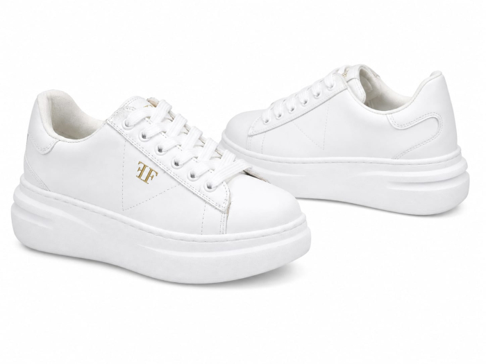 Sneakers Damă Élite Alb din Piele Naturală – Fabricați în România [3]