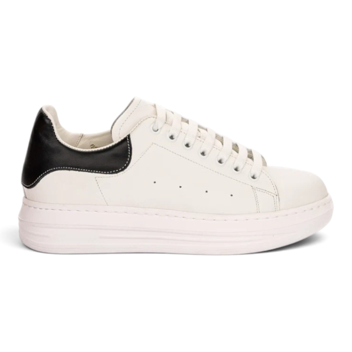 Sneakers Damă Kira Alb din Piele Naturală – Fabricați în România [3]