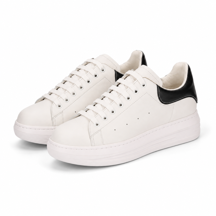 Sneakers Damă Kira Alb din Piele Naturală – Fabricați în România [2]