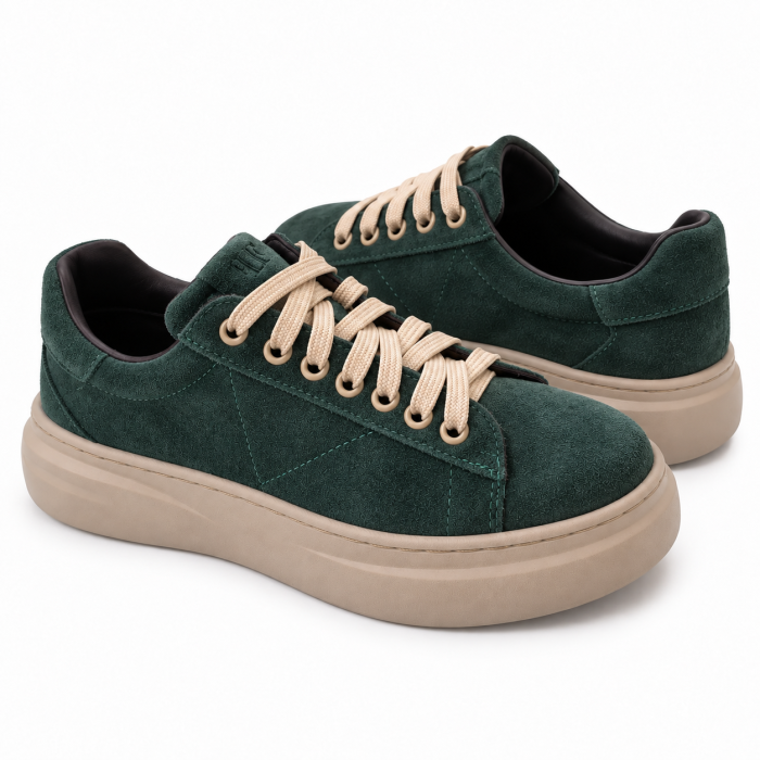 Sneakers Damă Siena Forest din Piele Întoarsă [4]