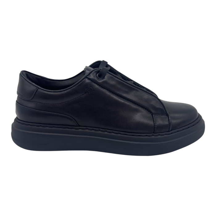 Sneakers Negru barbati din piele naturala [3]