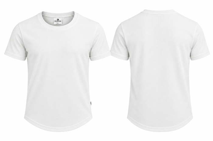 Tricou Alb Texturat pentru Barbati [2]