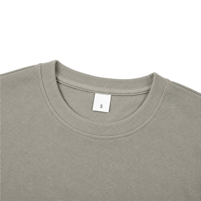 Tricou Bărbați Gri Texturat [3]
