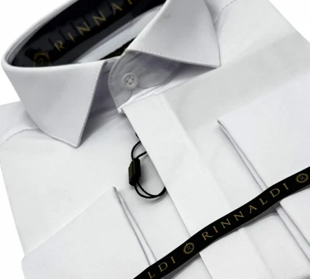 Cămașă manșetă dublă Rinnaldi Alba [4]