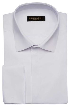 Camasi - Cămașă manșetă dublă Rinnaldi Alba