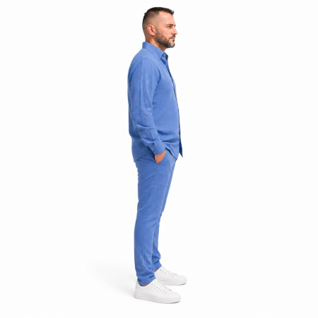 Compleu Smart Casual Bleu pentru Bărbați [3]