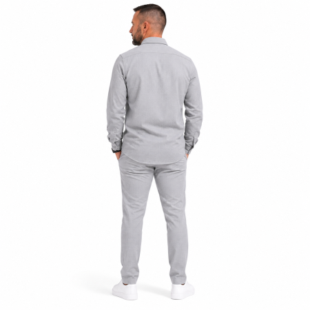 Compleu Smart Casual Gri pentru Bărbați [4]