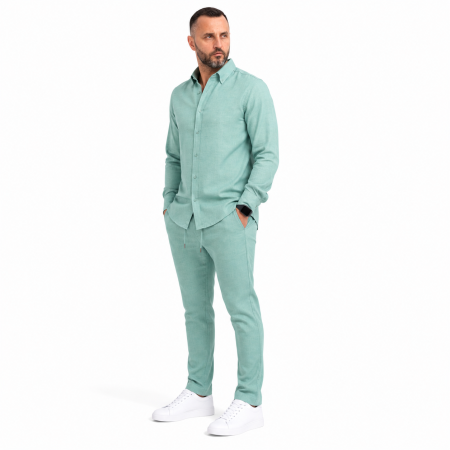 Compleu Smart Casual Verde pentru Bărbați [1]