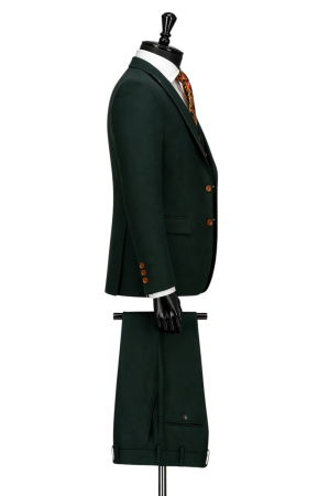 Costum elegant Verde slim fit pentru bărbați - Copie [3]