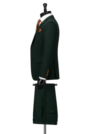 Costum elegant Verde slim fit pentru bărbați - Copie [2]