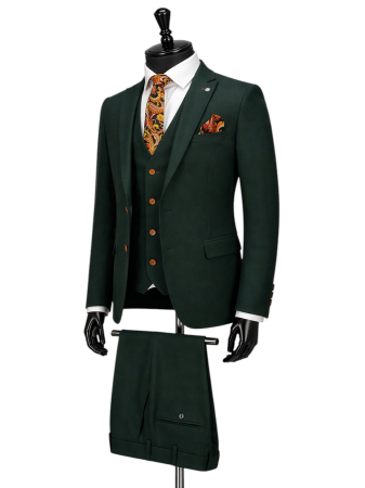 Costum elegant Verde slim fit pentru bărbați - Copie [1]