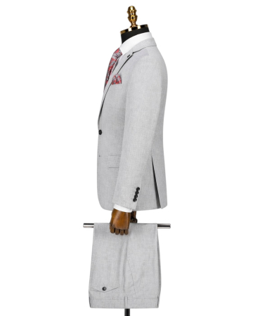 Costum elegant Gri Office slim fit pentru bărbați [1]