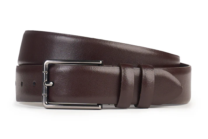 Curele - CUREA BĂRBAȚI PIELE NATURALĂ WALT MARO ÎNCHIS