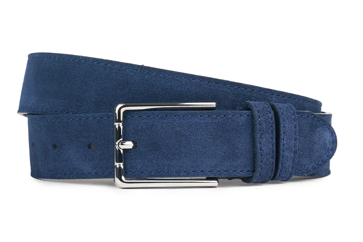 CUREA PIELE INTOARSA BLUE