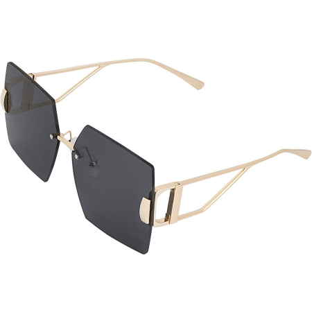 Ochelari de soare - Ochelari de soare Rimless Square - grey/gold
