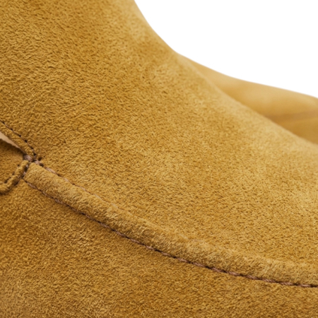 Pantofi casual bărbați din piele întoarsă naturală – Loafers premium bej [2]