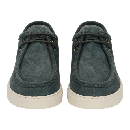 Sneakers - Pantofi smart casual GRY din piele întoarsă pentru bărbați