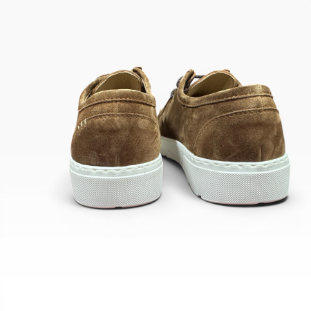 Pantofi smart casual maro deschis din piele întoarsă pentru bărbați [1]