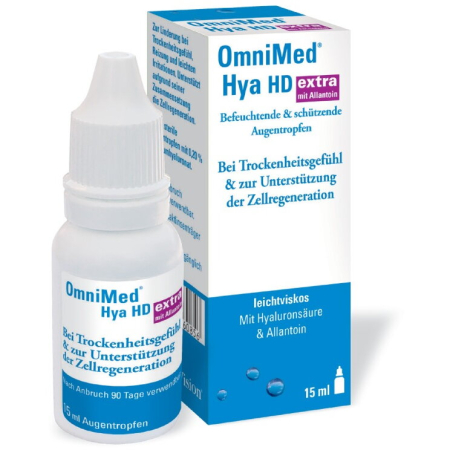 Ochelari - Picaturi oftalmice OmniMed Hya HD extra mit Allantoin 15 ml