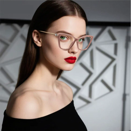 Rame de Ochelari Dama Alessia beige/gold protectie PC [2]